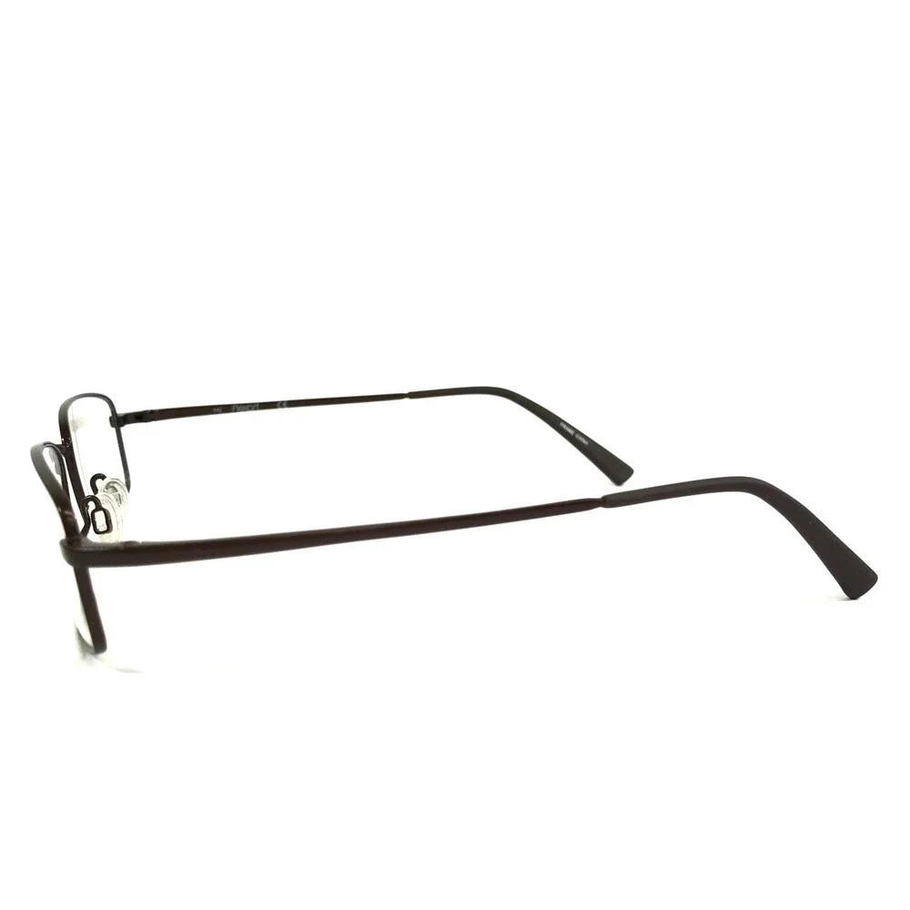 Flexon Eyeglasses Frames EINSTEIN 600 210 Brown Rectangle Full Rim 52-18-140